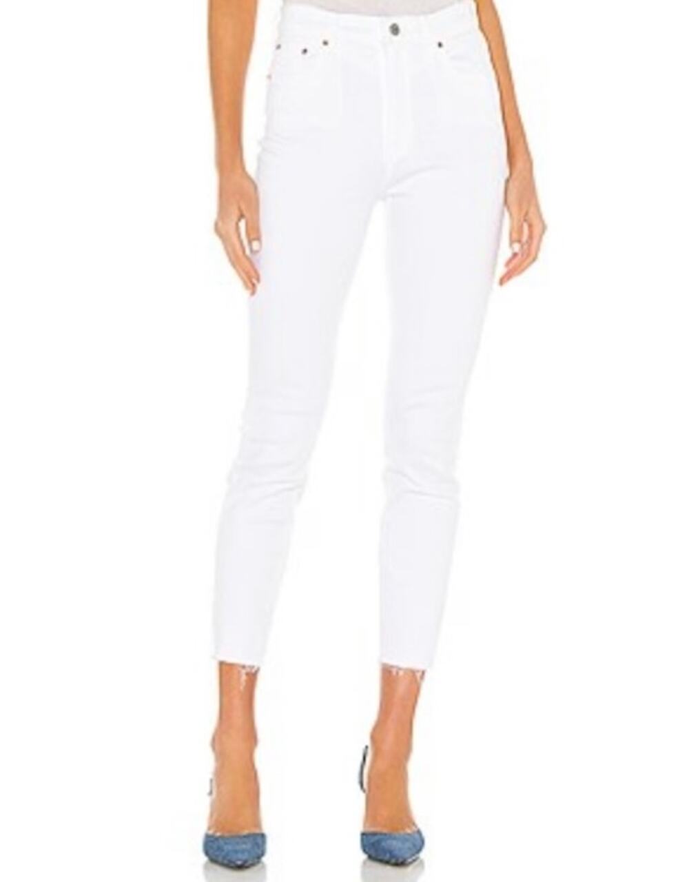 GRLFRND High Rise Super Skinny Ankle Kendall Jeans in Iceberg Rose Size 27